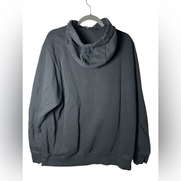 Nike Men’s XL Full Zip Hoodie Black Fleece Sweatshirt Embroidered Logo - Picture 5 of 7